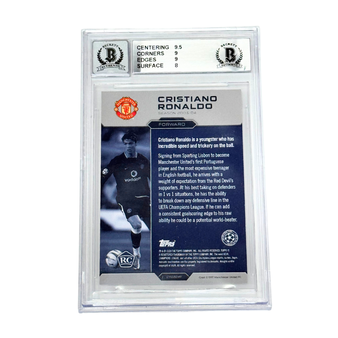 Cristiano Ronaldo Signed 2020 Topps Lost Rookie Set – BGS 8.5 AUTO