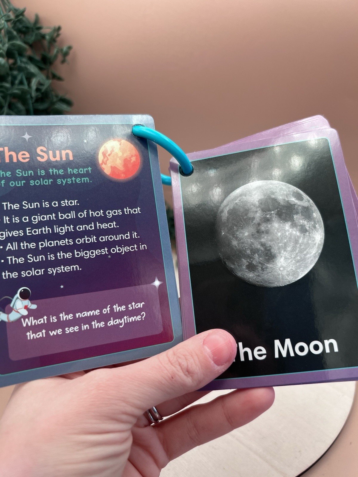 Solar System Flash Cards Educational Space Learning Toy Kids Montessori UK image 4