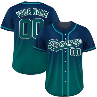 Custom Gradient Baseball Jersey