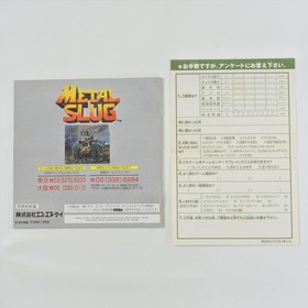 METAL SLUG with Ram Sega Saturn 2607 ss
