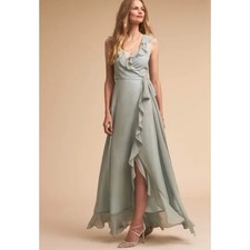BHLDN Donna Morgan Julliard Dress Sz 8 Bridesmaid Dress Seafoam Green / Mist / 