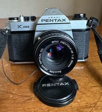 Vintage ASAHI PENTAX K1000 35mm SLR Film Camera w/ Smc 1:2 50mm Manual Lens