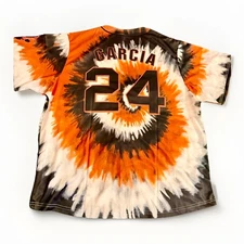 NEW SF Giants 2024 Jerry Garcia Grateful Dead Jersey Tie-Dye 8/12/24 SGA  XL
