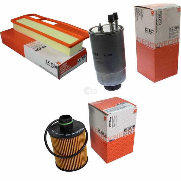 Mahle Set Filterpaket FüR Fiat Doblo Kasten/Kombi 1.3 D Multijet Qubo Ford KA-image