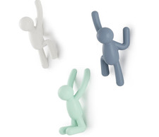 Umbra Buddy Hooks Set of 3 Blue Green White W...