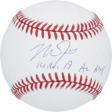 Mike Trout Los Angeles Angels Signed Baseball with 