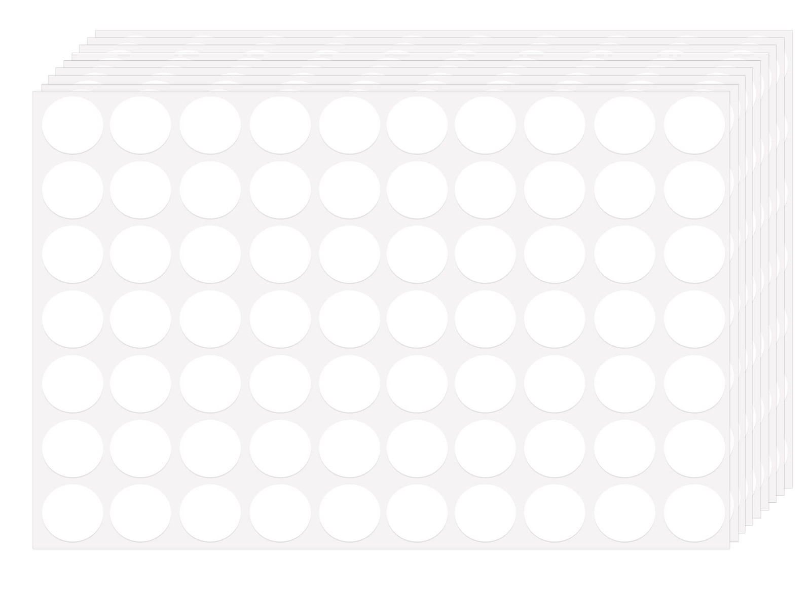 3500 Dot Stickers, 3/4 inch White Coding Labels, Circle 3500 Pieces,