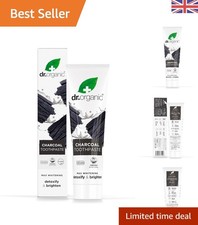 Dr Organic Charcoal Toothpaste 100ml | , Extra Whitening Happiness