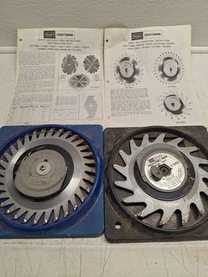 (2) Craftsman Carbide Tipped Adjustable Dados Blades 3262 and 3263