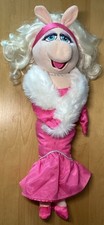 Muppets Disney Miss Piggy Plush Doll Pink Dress 19 inch