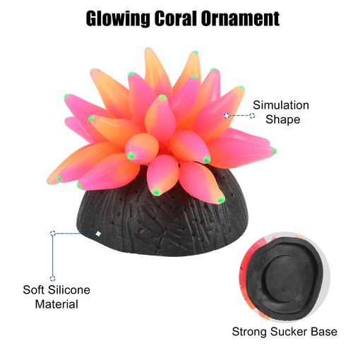 Piece of 1 Aquarium Simulation Bubble Coral Silicone Glow Fish Tank Decor - Picture 4 of 8