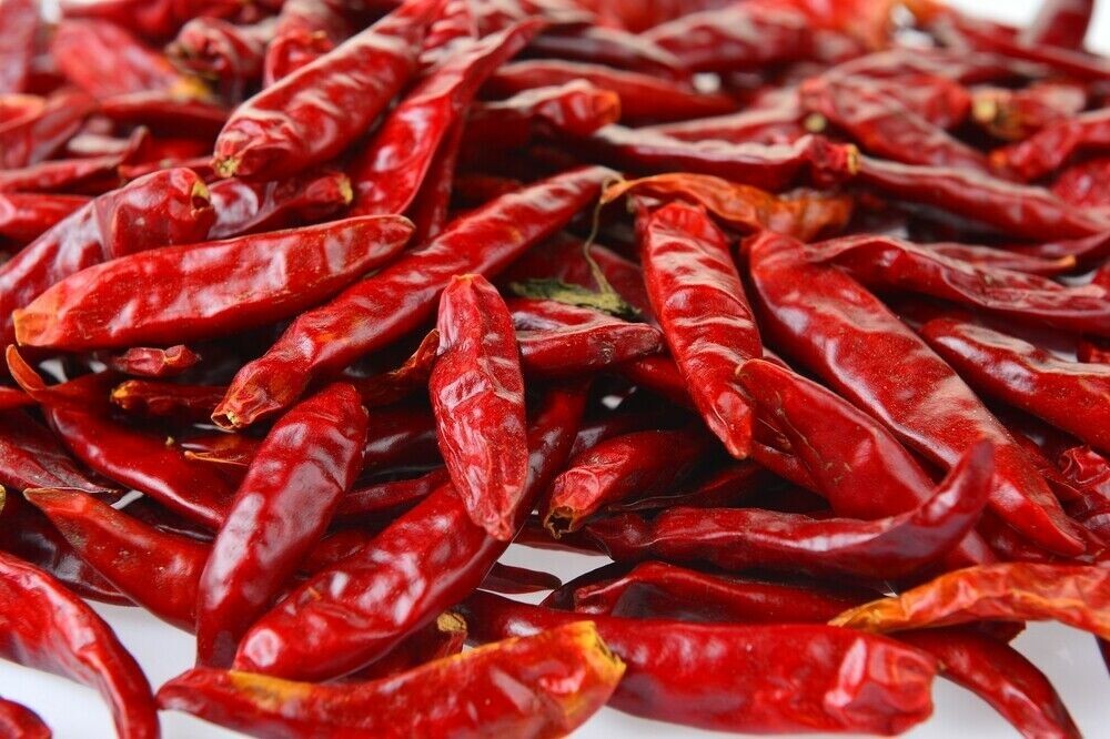 1kg Chili Schoten ganz 4-7cm Chillis getrocknet 1000g