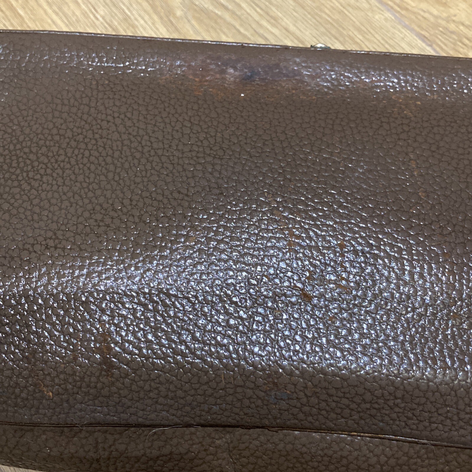 Waldybag Box & Well Used 1930s/40s Vintage Brown Top Handle Handbag Needing TLC 13