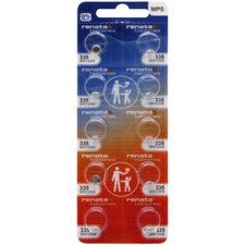 10 Renata Silver Oxide 335 Batteries
