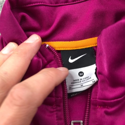 Nike Jacket Girls Medium Pink Full Zip Track Warm Up Y2K - Picture 7 of 12