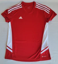 Womens Size Medium Red White Adidas Condivo 22 Soccer Jersey HD4725