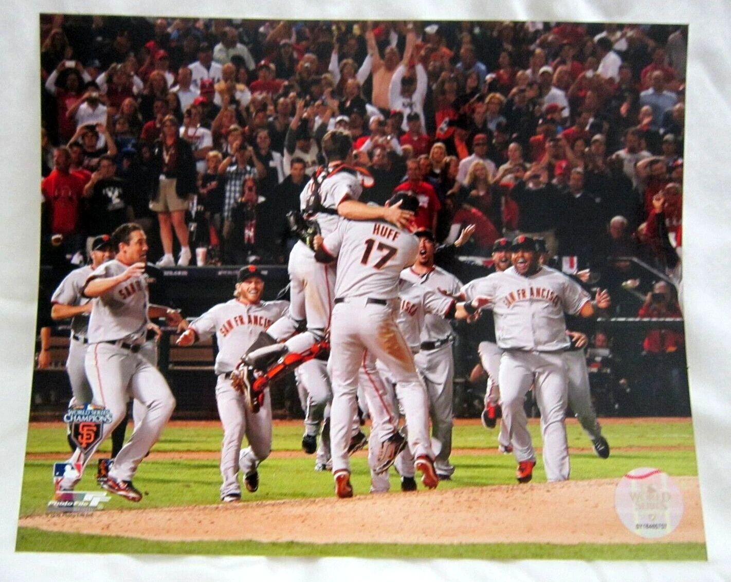 2010 San Francisco Giants Hologram#SY18465107 8x10 World Series Photograph Win - Picture 1 of 3