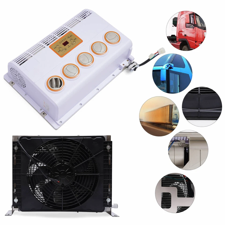 Kit de aire acondicionado colgante universal para coche 12V para vehículos de camión 8000BTU Foto 4 de 4