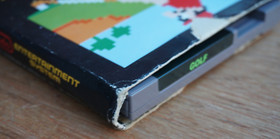 Golf NES, Mattel, Rare 5-Screw Cartridge, In Box And With Manual / Poly