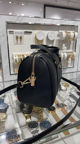 MICHAEL KORS JST TRAVEL MEDIUM DUFFLE SATCHEL SHOULDER CROSSBODY BAG MK BLACK - Picture 8 of 24
