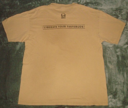 VTG 1998 TACO BELL THE REVOLUTION NEEDS YOU T SHIRT DOUBLE SIDED CHIHUAHUA 90s - Picture 5 of 6