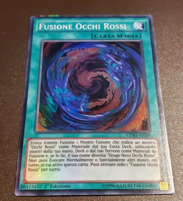 Yu-Gi-Oh! Red-Eyes Fusion (Italian) -CORE-IT059- Super Rare- 1st