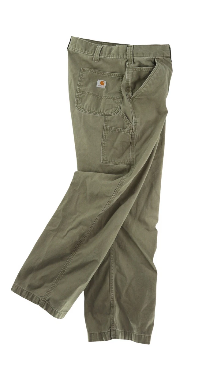 Carhartt Loose Fit Canvas Carpenter Pants - Green 40