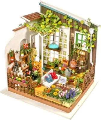 Rolife Miniature Wooden dollHouse Handcraft Miniature Model Kit Miller's Garden