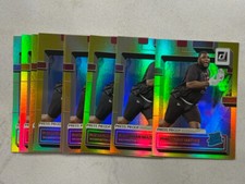  Lot (10) PHIDARIAN MATHIS Washington 2022 Donruss Premium Stock HOLO GOLD cards