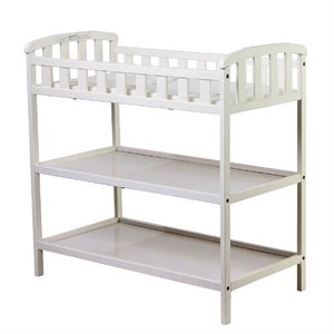 white diaper changing table