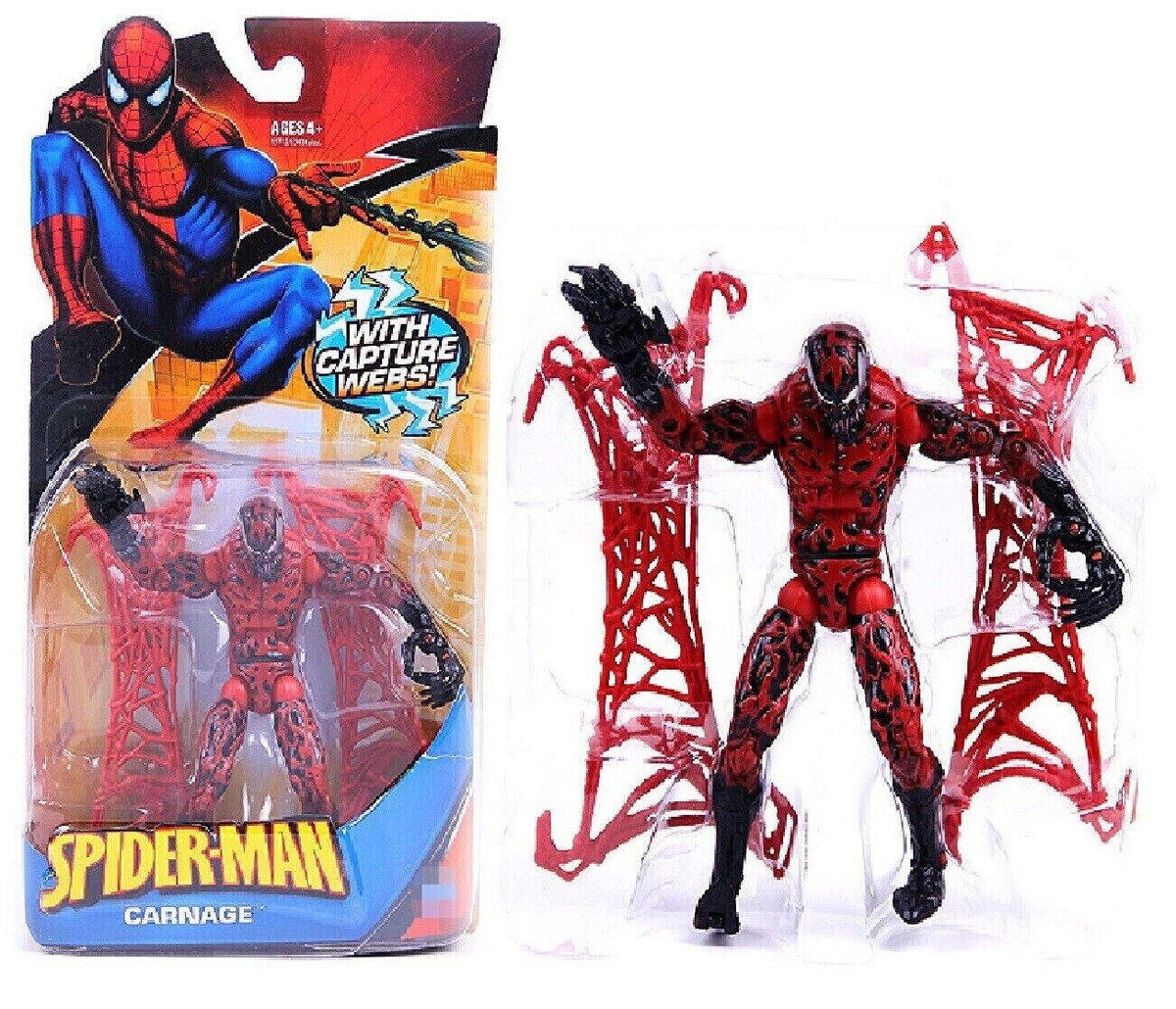 Figurine Super-héros Figurine Carnage Marvel 20cm - Collection Venom Spider- Man - Décoration Bureau Cadeau Collection Super-héros