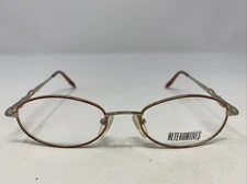 Alternatives Norma C3 48-17-135 Red/Gold Metal Full Rim Eyeglasses Frame YO30