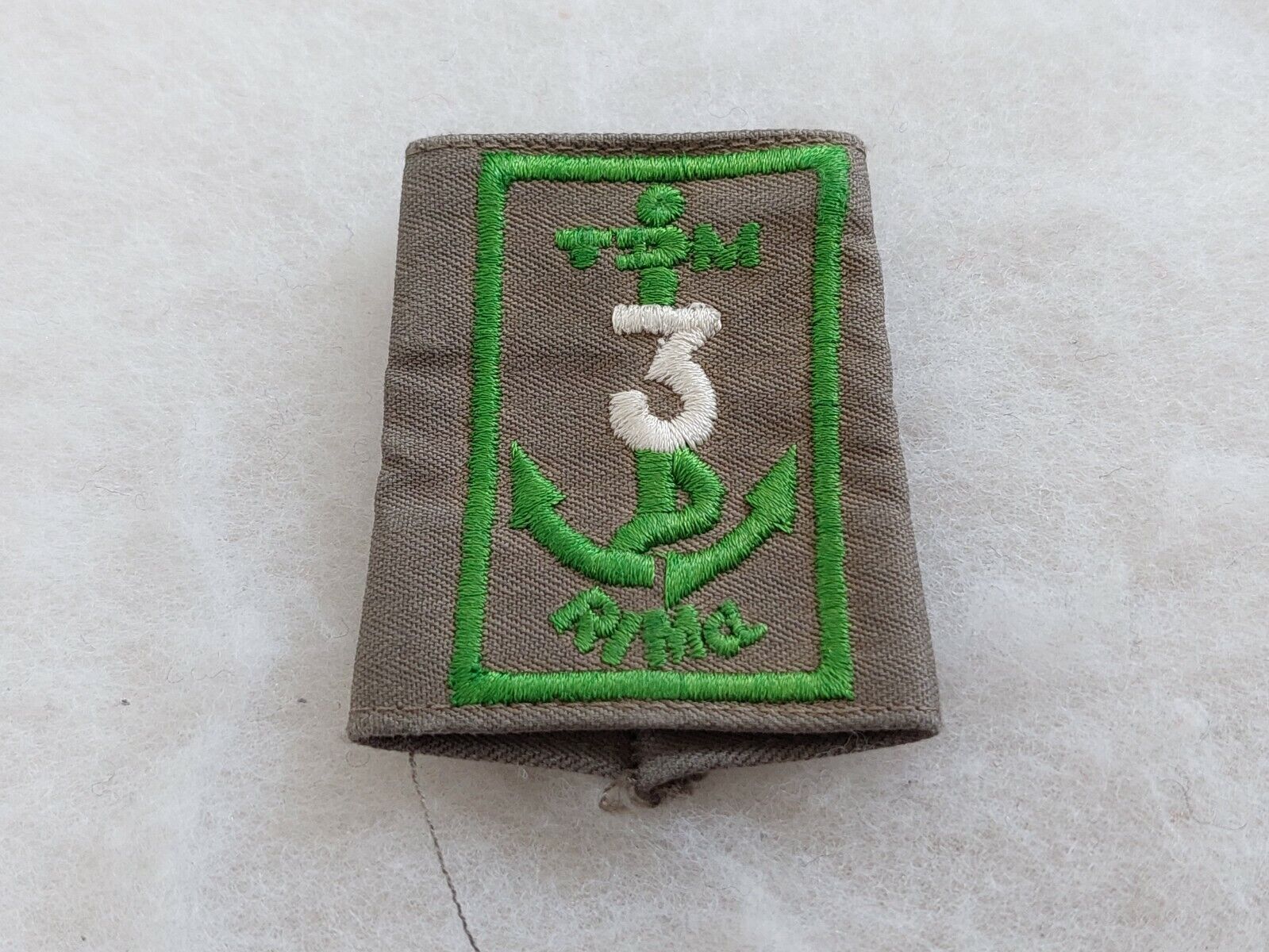 Un insigne tissu militaire fourreau 3° RIMa TDM.
