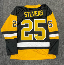 Kevin Stevens Signed Pittsburgh Penguins Black Hockey Jersey (Beckett)