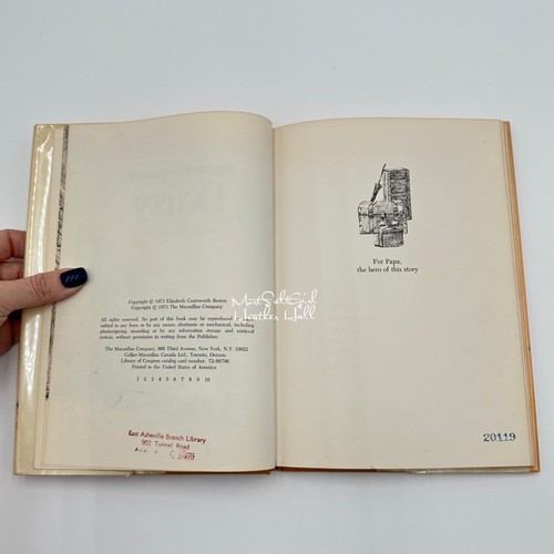 Daisy By Elizabeth Coatsworth 1973 1st Edition Hardcover Illustrated Acceptable - Picture 6 of 11
