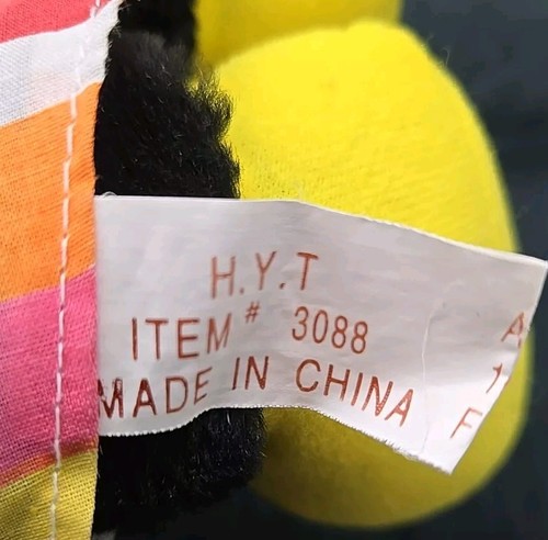 Peluche goofy HYT vintage raro in tuta a righe e berretto a sfera - Foto 9 di 10
