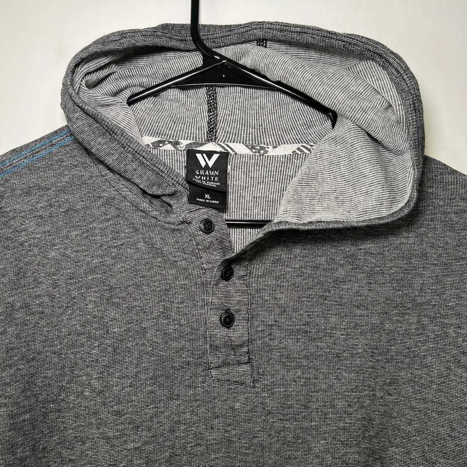 Толстовка с капюшоном Shaun White Henley молодежная для мальчиков размер XL серый пуловер сноубординг - Изображение 2 из 4