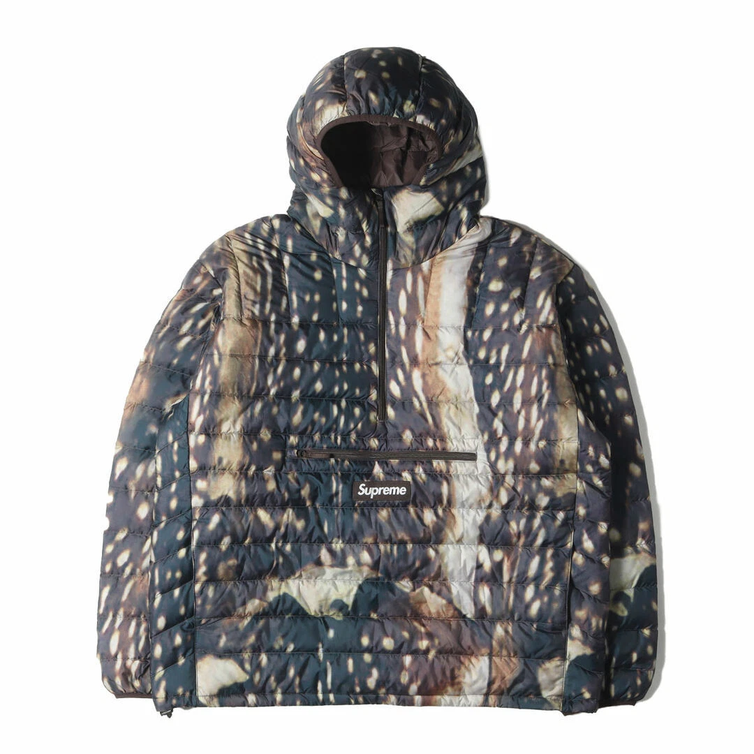 Veste Supreme Taille : XL 23AW Motif Cerf Demi Zip Pull Doudoune Occasion BEEG 0