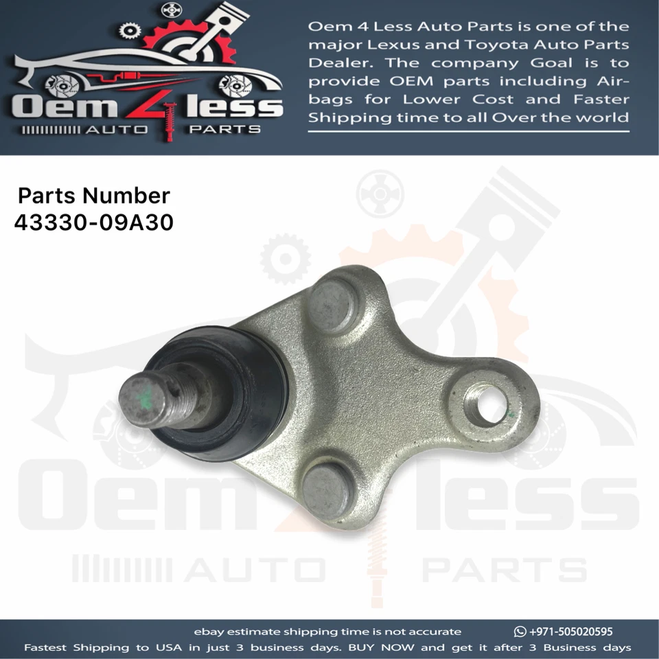 Rótula de suspensión delantera lado derecho Lexus ES250 2021, 2022 OEM 43330-09A30 Foto 4 de 4