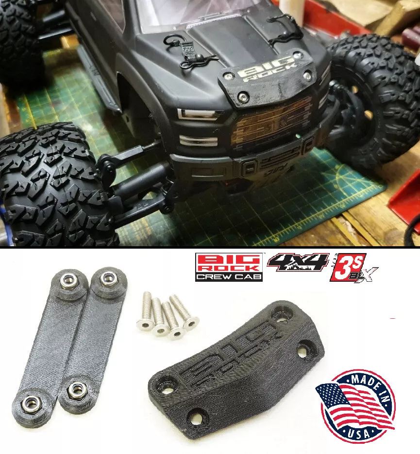 Upgrade Hood Scrape Protection Plate for Arrma Big Rock 3s BLX