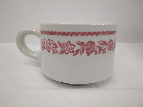 8‐ 1954 Buffalo China O-11 Kenmore Red/White Restaurant Ware Cup 4oz USED - Picture 1 of 10
