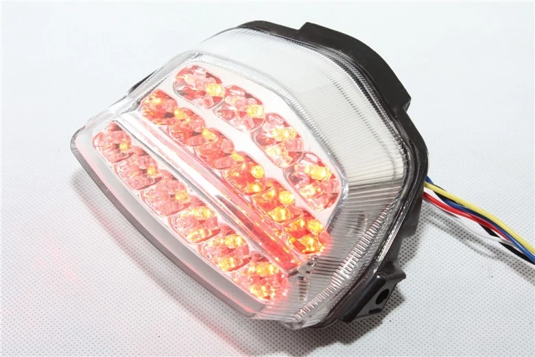 Luz trasera LED transparente señal de giro de freno para 08-12 Honda CBR 1000RR/Fireblade Foto 4 de 4