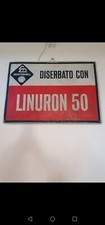 insegna shell no smaltata diserbante linuron vintage anni 70