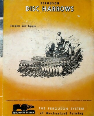 Ferguson Disc Harrows 1947 Brochure Tandem & Single Mechanized Farming