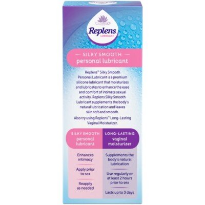 4 Pack Replens Silky Smooth Personal Lubricant Continuous Pleasure 2.7 Oz  Each | eBay