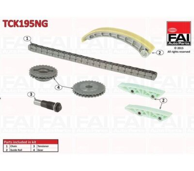 Steuerkettensatz FAI AUTOPARTS TCK195NG unten für Iveco Fiat