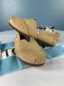 toms womens burlap classic slip ons