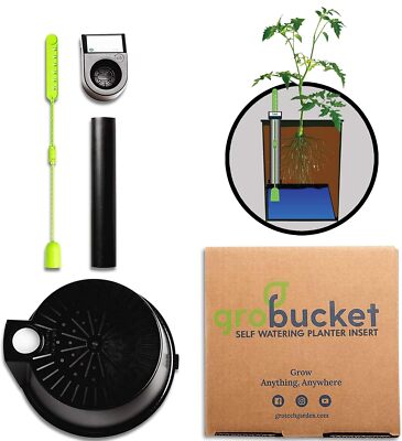 Grobucket Self Watering Kit For 5 Gallon Buckets Portable Gardening Solution