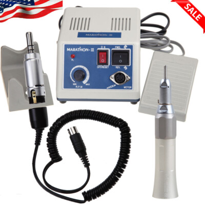 Dental Lab Marathon Electric Micromotor Polisher /Straight Handpiece YX65 USA