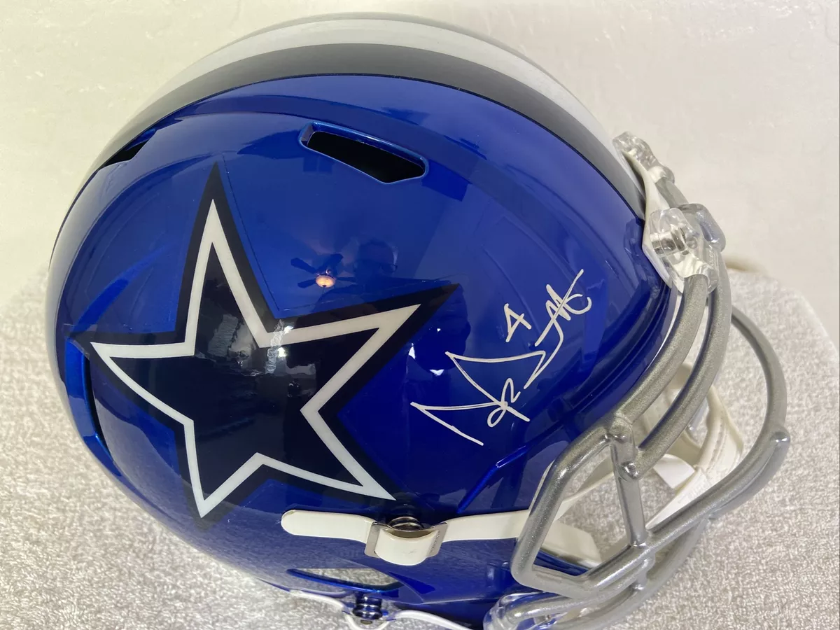 Dak prescott autographed helmet hot sale